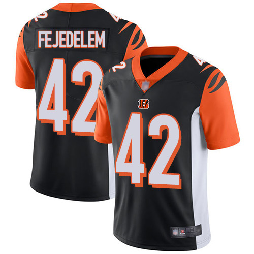 Cincinnati Bengals Limited Black Men Clayton Fejedelem Home Jersey NFL Footballl #42 Vapor Untouchable